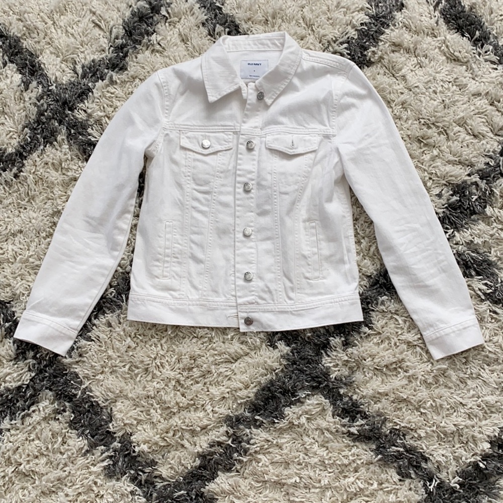 Old Navy White Jean Jacket